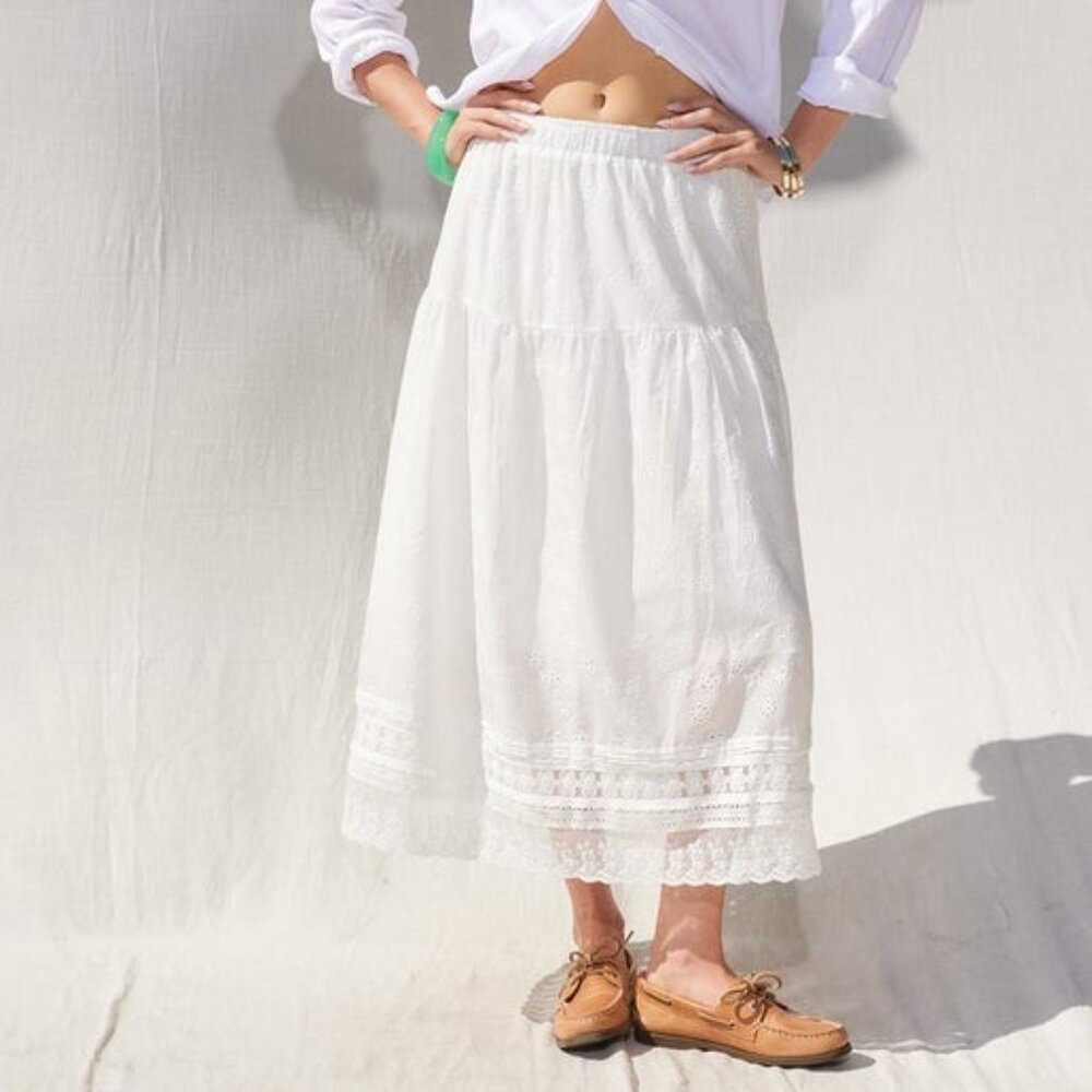 White Cotton Midi